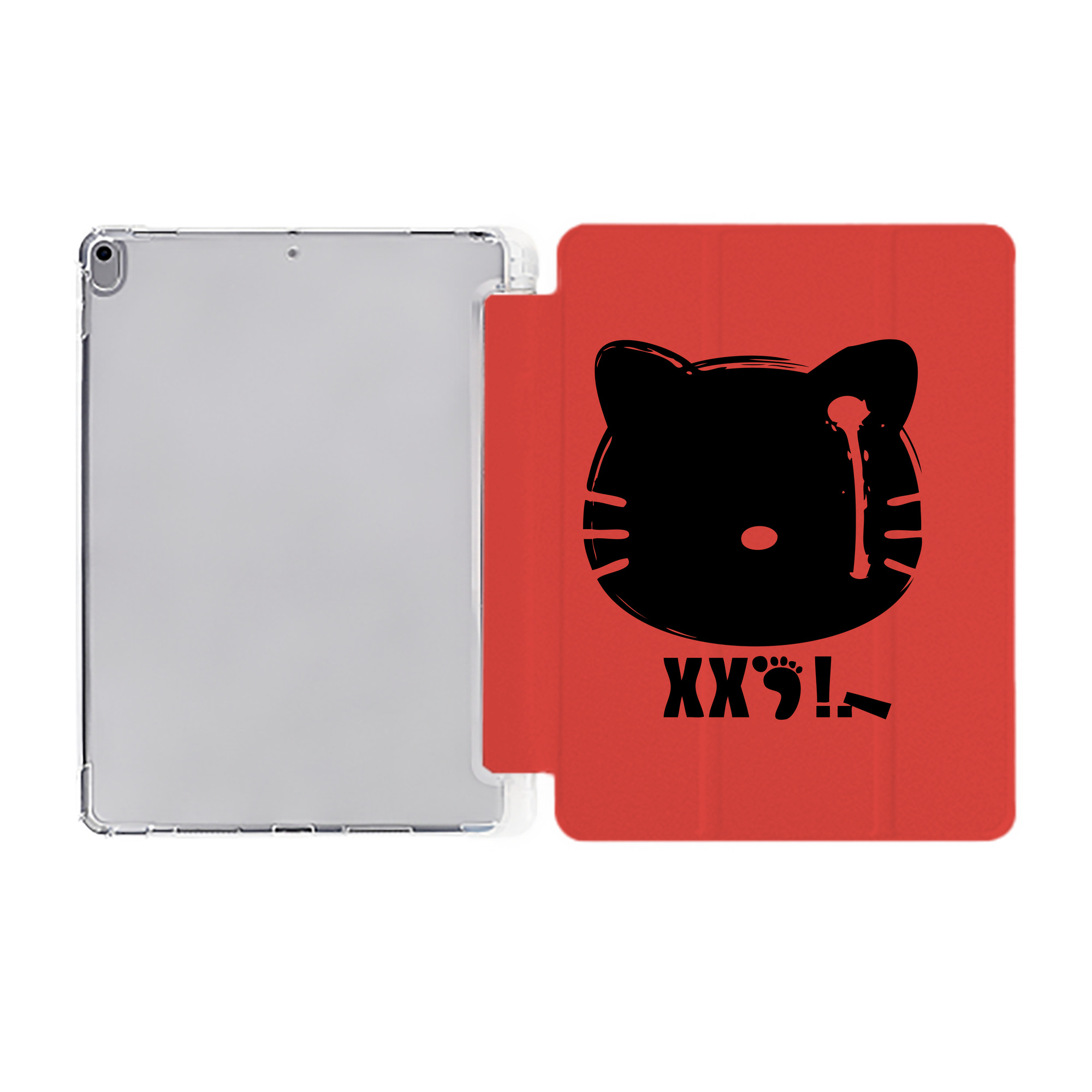 （画像用） Hello Kitty ハローキティ IPad ケース ペン収納付き 三つ折りスタンド PUレザー×シリコン 対応機種9.5/10.5/10.9インチ